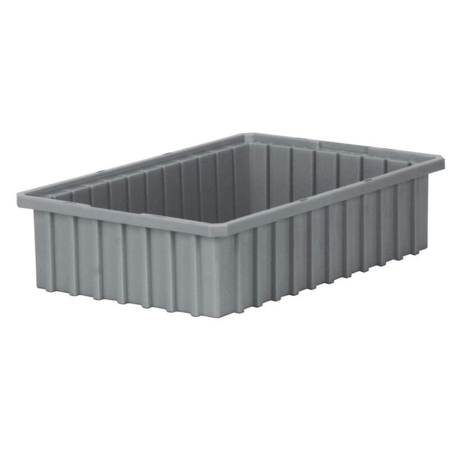 Akro-Mils 33164GREY Polyethylene Dividable Storage Tote: 20 lb Capacity