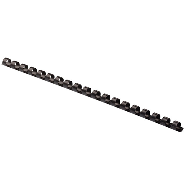 FELLOWES INC. 52325 Fellowes Letter-Size Plastic Comb Bindings, 3/8in, 55-Sheet Capacity, Black, Box Of 100 FELLOWES INC. 52325 Fellowes Letter-Size Plastic Comb Bindings, 3/8in, 55-Sheet Capacity, Black, Box Of 100