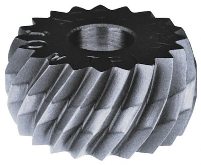 MSC MRLV1.0 Convex Knurl Wheel: 0.787" Dia, 90 ° Tooth Angle, 25 TPI, Diagonal, High Speed Steel