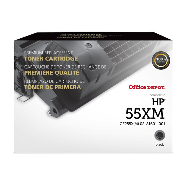 CLOVER TECHNOLOGIES GROUP, LLC 200524P Office Depot Remanufactured Black High Yield MICR Toner Cartridge Replacement For HP 55X, CTG55XM