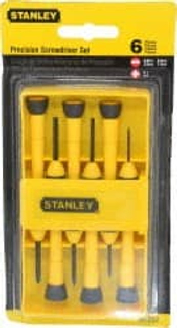 Stanley 66-052 Screwdriver Set: 6 Pc, Phillips & Slotted