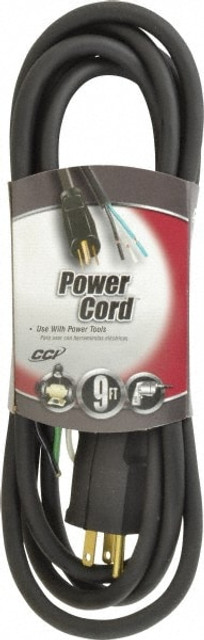 Southwire 9856SW0008 9', 16/3 Gauge/Conductors, Black Outdoor Replacement Cord