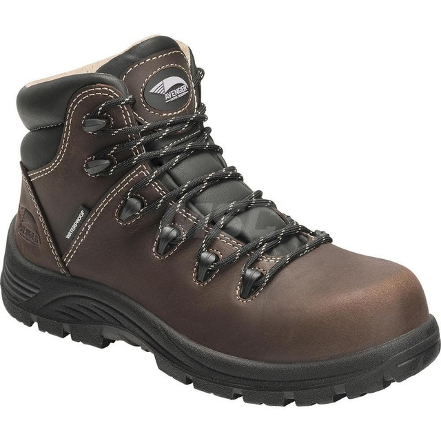 Footwear Specialities Int'l A7126-6.5M Work Boot: 6" High, Leather, Composite & Safety Toe, Safety Toe