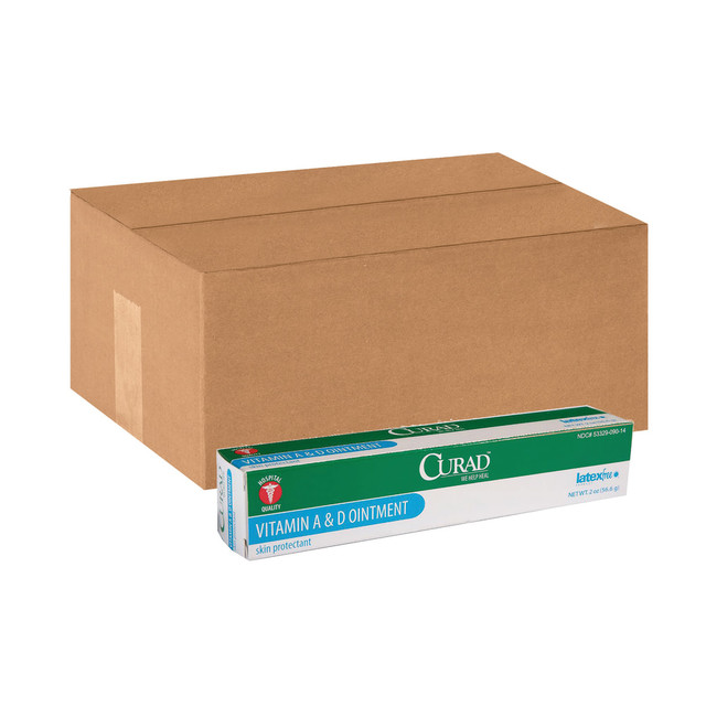 MEDLINE INDUSTRIES, INC. CUR003501 CURAD A&D Ointment, 2 Oz Tubes, Box Of 12 Tubes