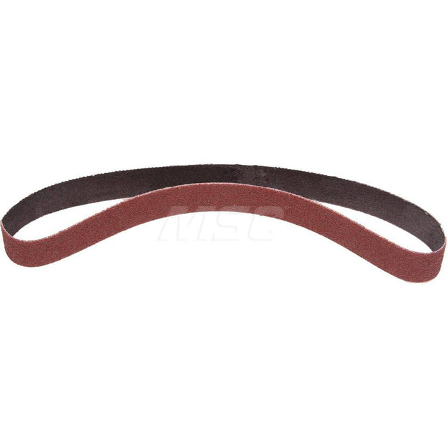 3M Abrasive Belt: 1/2" Wide, 24" Long, 80+ Grit, Ceramic 7100272728