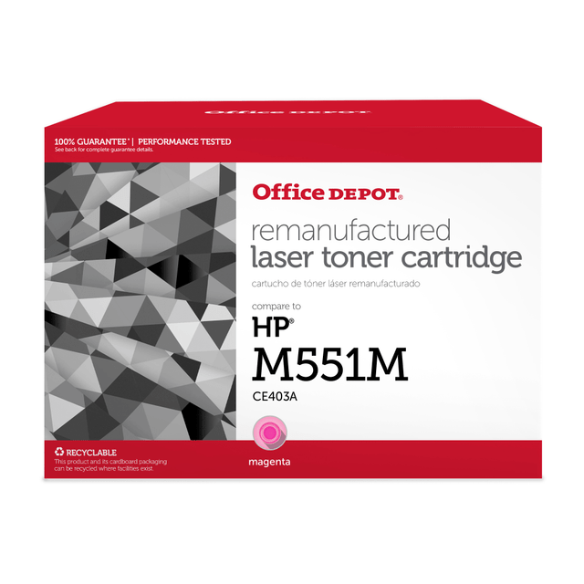 CLOVER TECHNOLOGIES GROUP, LLC ODM551M Office Depot Remanufactured Magenta Toner Cartridge Replacement For HP M551M