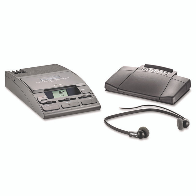 PHILIPS SPEECH PROCESSING LFH072052 720-T Desktop Analog Mini Cassette Transcriber Dictation System