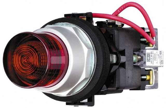 Eaton Cutler-Hammer HT8GTGV7 120 VAC/VDC Green Lens Incandescent Press-to-Test Indicating Light