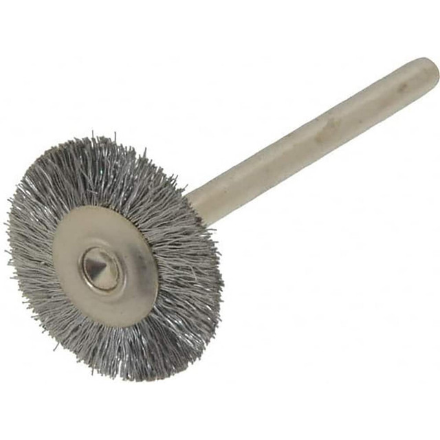 Weiler 98424 Wheel Brush: 3/4" Wheel Dia, Crimped