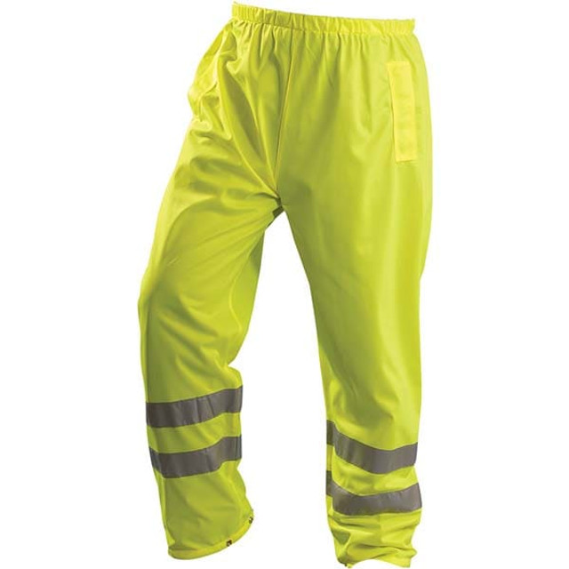 OccuNomix LUX-TENBR-Y3X Work Pants: Breathable & High-Visibility, 3X-Large, Polyester, Yellow, 33" Inseam Length