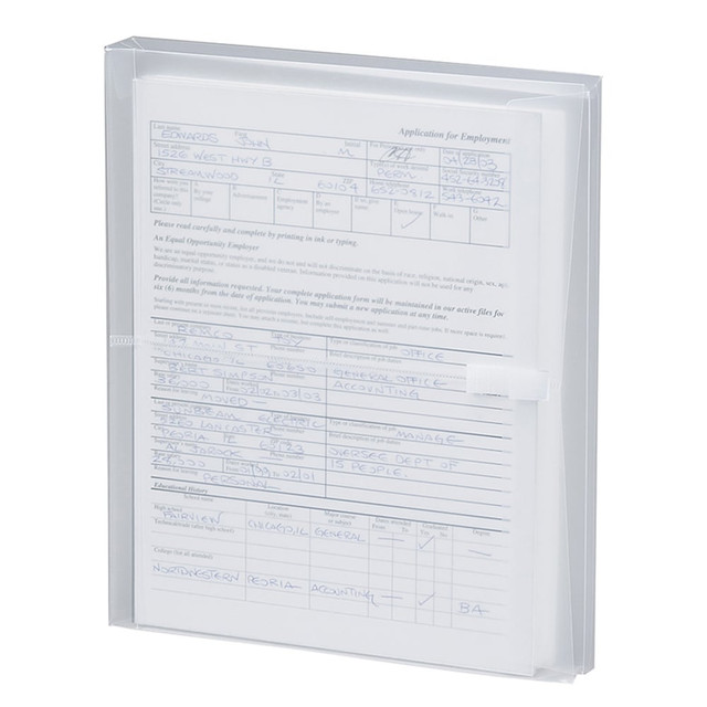 SMEAD MFG CO 89661 Smead Poly Envelopes, Letter Size, Side Opening, Clear, Pack Of 5 SMEAD MFG CO 89661 Smead Poly Envelopes, Letter Size, Side Opening, Clear, Pack Of 5