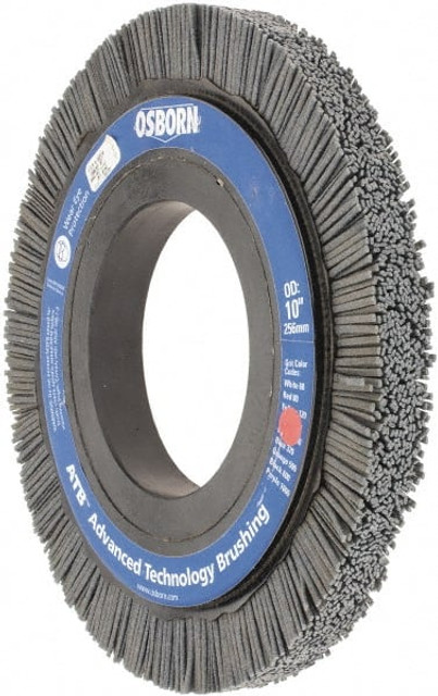 Osborn 0004053400 Wheel Brush: 10" Wheel Dia, Crimped