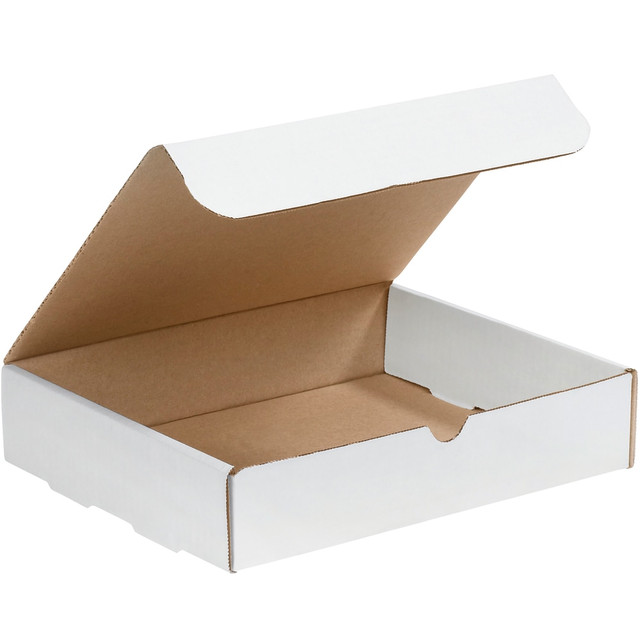 B O X MANAGEMENT, INC. M1182 Partners Brand White Literature Mailers, 11 1/8in x 8 3/4in x 2in, Pack Of 50