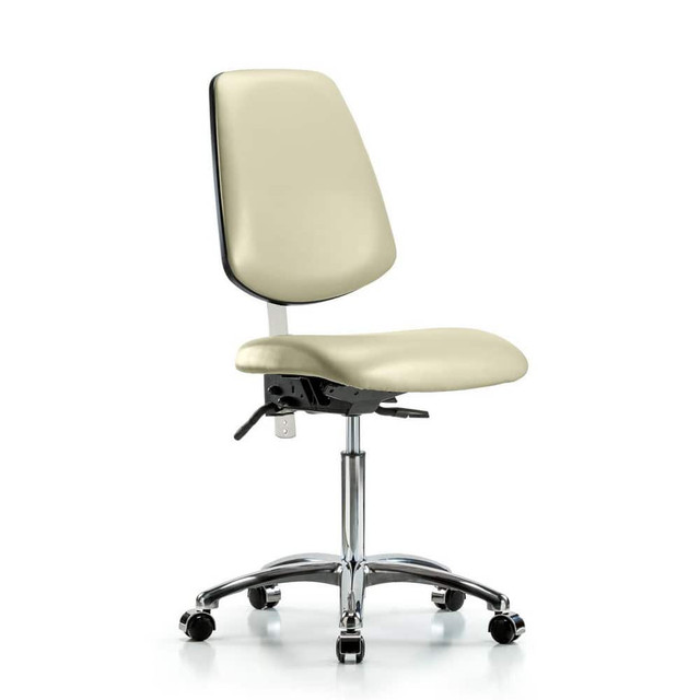 Blue Ridge Ergonomics MSC44428 Task Chair: Vinyl, Adobe White