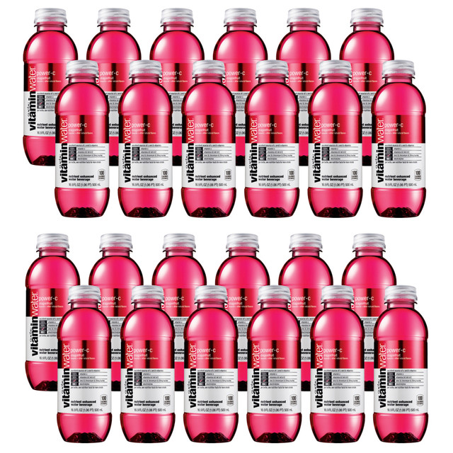 COCA COLA ENTERPRISES INC 142717CA glaceau vitaminwater Power C, 16.9 Oz, Pack Of 24