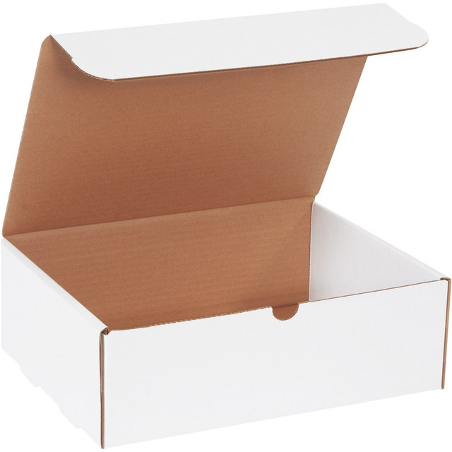 B O X MANAGEMENT, INC. M1294 Partners Brand White Literature Mailers, 12 1/8in x 9 1/4in x 4in, Pack Of 50