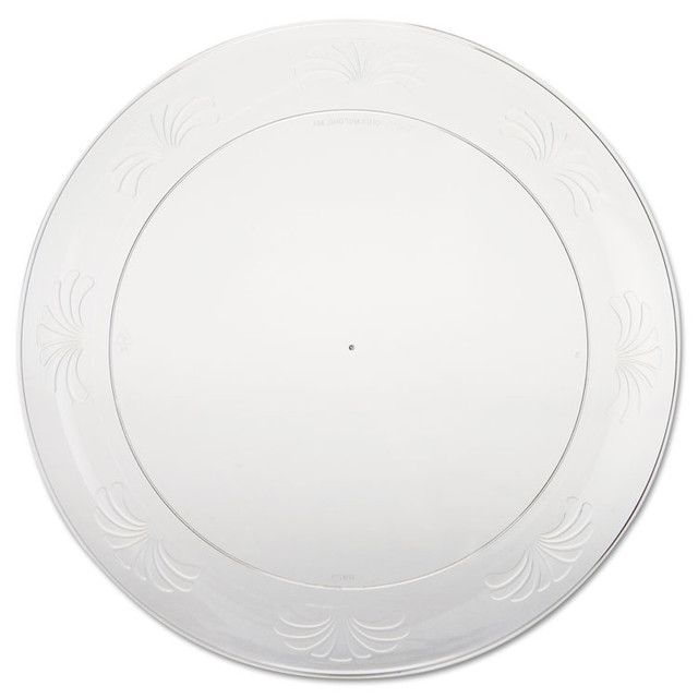 WNA, INC. DWP9180 Designerware Plastic Plates, 9" dia, Clear, 10 Pack, 18 Packs/Carton