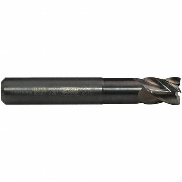 Emuge 2889 Z.0375 3/8" Diam 3-Flute 40° Solid Carbide 0.008" Chamfer Length Square Roughing & Finishing End Mill