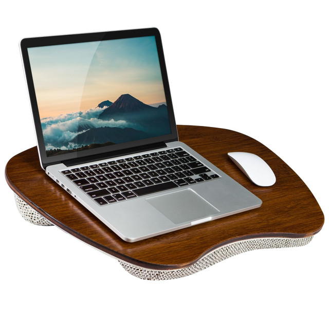 CREATIVE MANUFACTURING LLC 91692 LapGear Bamboo Lap Desk, 22-1/2in x 15-15/16in x 2-5/8in, Chestnut