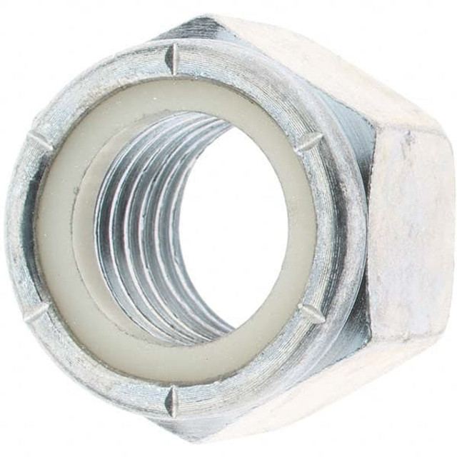 Value Collection 34279 Hex Lock Nut: Insert, Nylon Insert, 7/8-9, Grade 2 Steel, Zinc-Plated