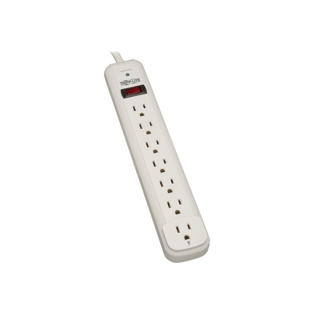 TRIPP LITE TLP712  Protect It! Seven-Outlet Surge Suppressor, White