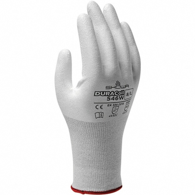 SHOWA 546WXXL-10 Cut, Puncture & Abrasive-Resistant Gloves: Size 2XL, ANSI Cut A3, ANSI Puncture 2, Polyurethane, ATA & HPPE Blend