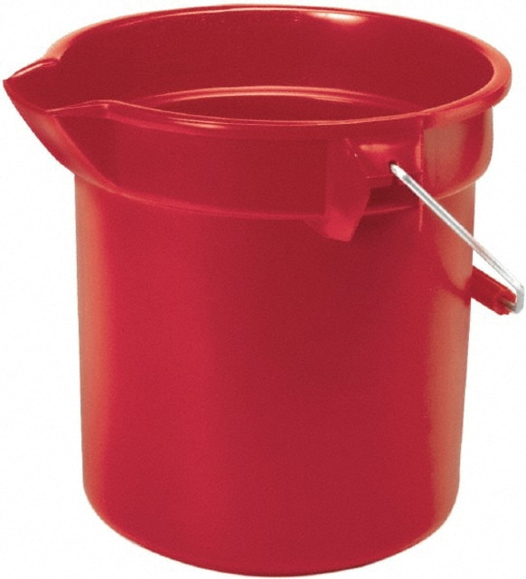 Rubbermaid FG296300RED 10 Qt, 260.35mm High, High-Density Polyethylene Round Red Single Pail