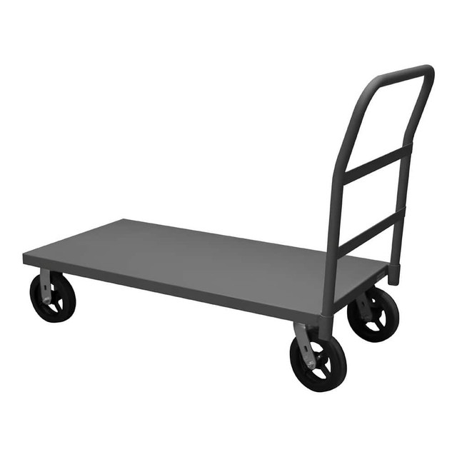 Durham EPT24488MR95 Bar, Panel & Platform Trucks; Type: Platform Truck ; Load Capacity (Lb. - 3 Decimals): 2400.000 ; Body Material: Steel ; Height (Inch): 38-1/4 ; Deck Surface: Smooth ; Platform Height: 11.125in