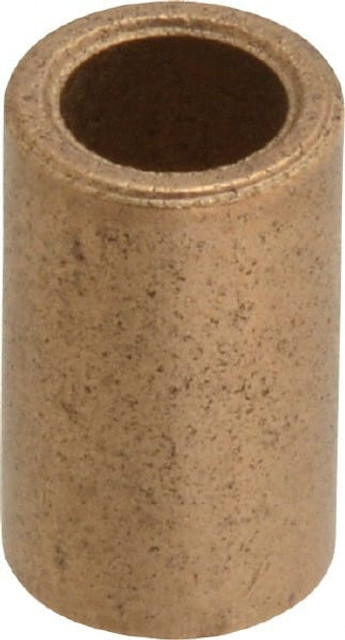 Boston Gear 34550 Sleeve Bearing: 1/4" ID, 3/8" OD, 5/8" OAL, Oil Impregnated Bronze