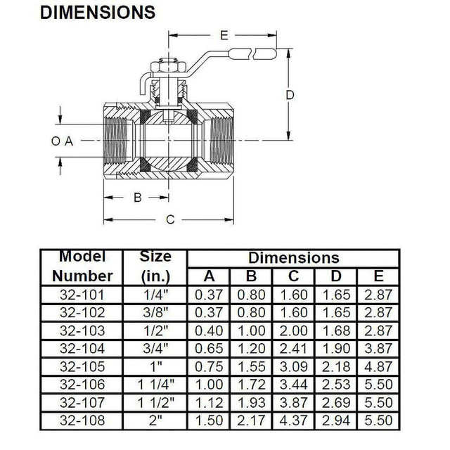 Apollo. 3210401 Manual Ball Valve: 3/4" Pipe, Standard Port, Bronze