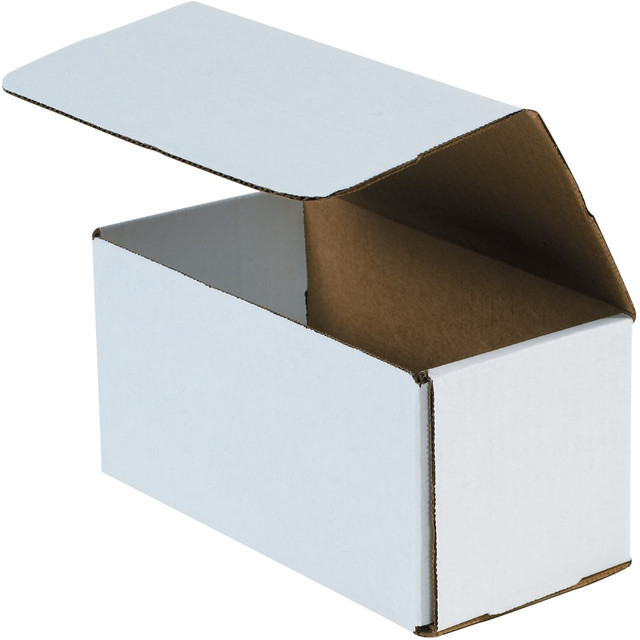 B O X MANAGEMENT, INC. M944 Partners Brand White Corrugated Mailers, 9in x 4in x 4in, Pack Of 50
