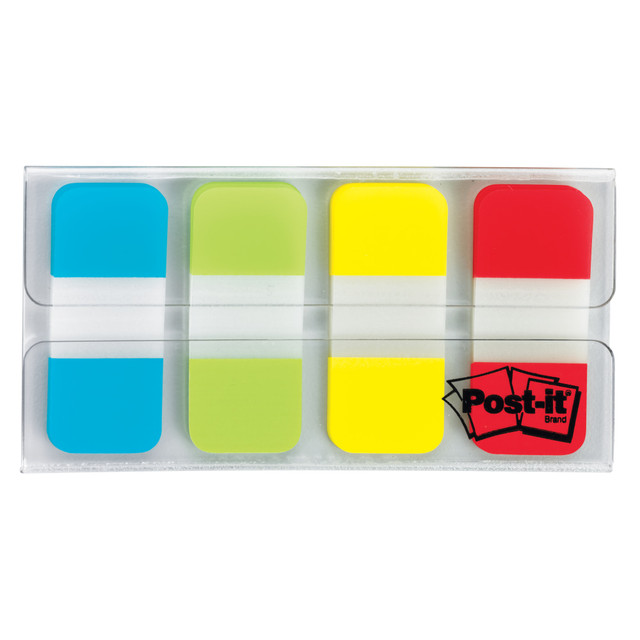 3M CO 676-AYPV Post-it Tabs, .625 in., 10/Color, 40/Dispenser, Solid, Aqua, Yellow, Pink, Violet