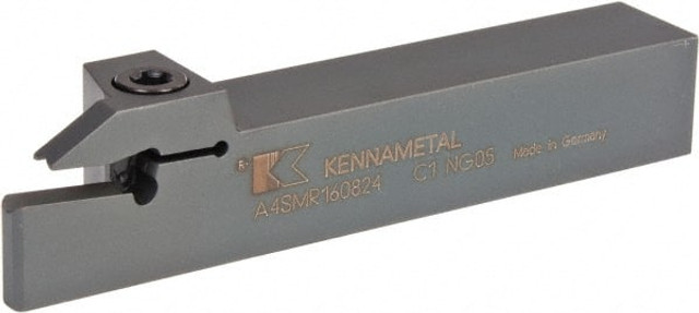 Kennametal 2263186 Indexable Grooving-Cutoff Toolholder: A4SMR160824, 8 mm Min Groove Width, 24 mm Max Depth of Cut, Right Hand