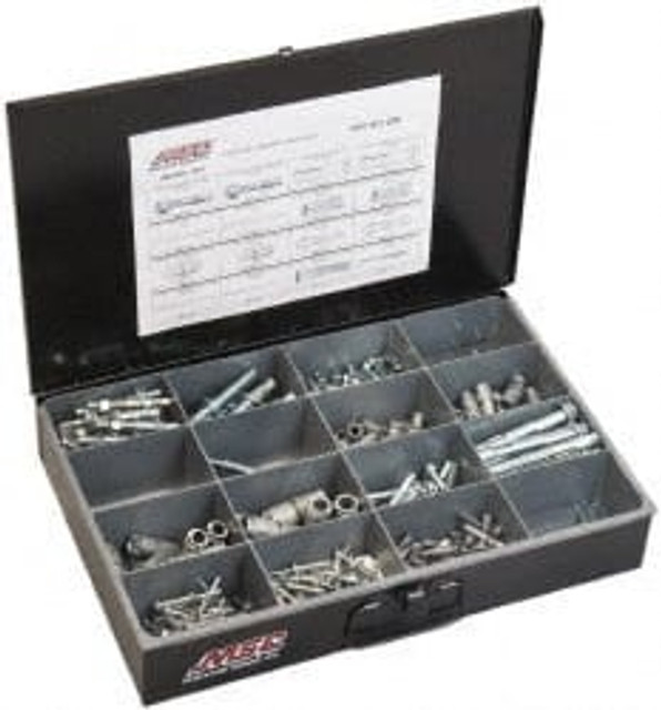 Value Collection NFC-KIT225 192 Piece, #10 to 1/2 Screw, Steel Concrete Anchor Assortment