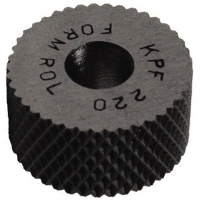 MSC EPF-480 Standard Knurl Wheel: 1/2" Dia, 70 ° Tooth Angle, 80 TPI, Diamond, High Speed Steel