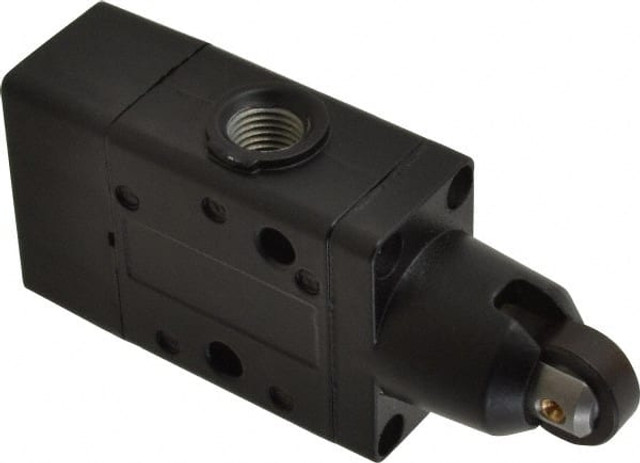 Norgren 03060222 Mechanically Operated Valve: Packed Spool, Roller Actuator, 1/4" Inlet, 1/4" Outlet, 2 Position