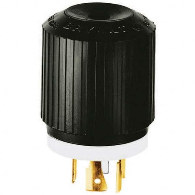 Bryant Electric 71820NP Locking Inlet: Plug, Industrial, L18-20P, 120 & 208V, Black & White