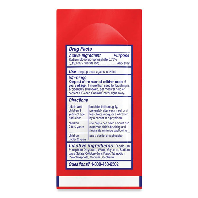 COLGATE PALMOLIVE, IPD. 50130 Cavity Protection Toothpaste, Regular Flavor, 0.15 oz Sachet, 1,000/Carton