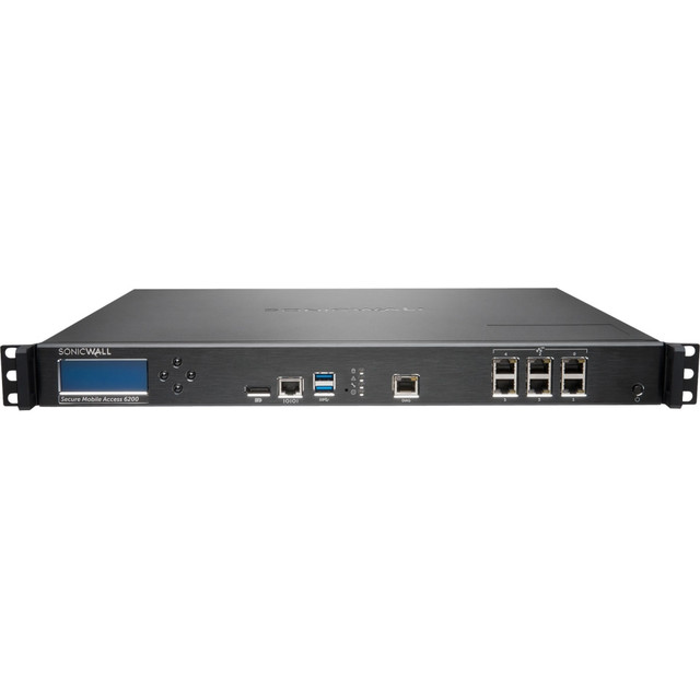 DELL MARKETING L.P. 01-SSC-2300 SonicWall Secure Mobile Access 6200 - Security appliance - 1GbE - 1U - rack-mountable