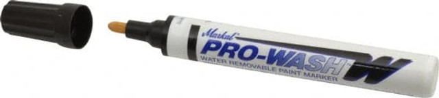 Markal 97033X48 Solid Paint Marker: Black, Fine Point