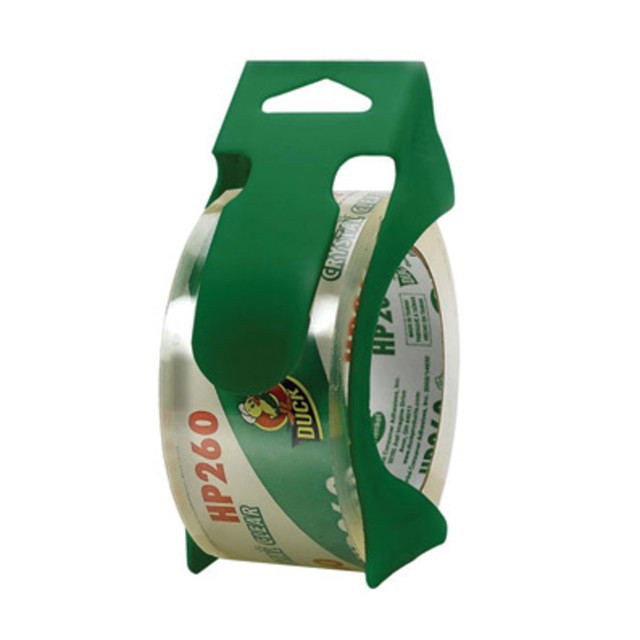 SHURTECH BRANDS, LLC 07364 Duck HP260 Packaging Tape, In Dispenser, 2in x 60 Yd., Clear