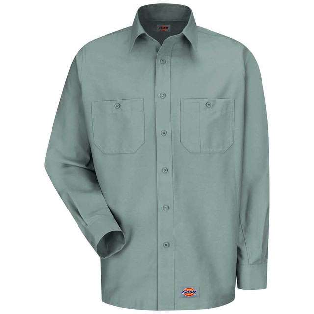 Dickies WS10SV LN XL Shirts; Garment Style: Long Sleeve ; Garment Type: General Purpose ; Size: X-Large ; Material: Cotton; Polyester ; Chest Size (Inch): 46-48 ; Material Weight (oz.): 5.2500