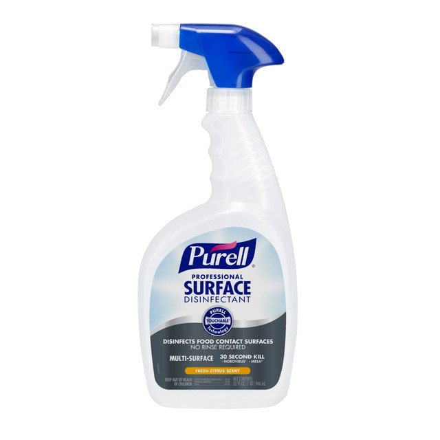 GOJO INDUSTRIES INC 3342-12EA Purell Professional Surface Disinfectant, Citrus Scent, 32 Oz Bottle