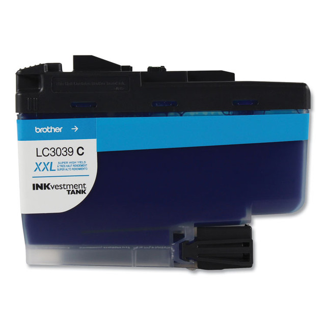 BROTHER INTL. CORP. LC3039C LC3039C INKvestment Ultra High-Yield Ink, 5,000 Page-Yield, Cyan