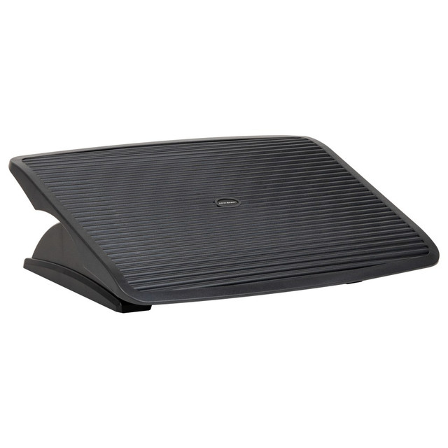 Enhance Your Sitting Experience with Comfort and Support Elevate your comfort and reduce strain on your back and legs with this adjustable footrest. Achieving proper foot elevation is crucial for improving blood flow, reducing swelling, and promoting spinal alignment. With multiple height options, you can customize the footrest to your preferred comfort level. Designed for premium comfort, our footrest features a surface tailored to provide a relaxing massage for the soles of your feet. The textured material ensures that your feet wonT slip, and the tilting platform allows for active leg and foot movement. This ergonomic footrest is a must-have for anyone who spends extended periods sitting at a desk. Keep one at your office and another at your home office to ensure proper foot elevation wherever you work. Its also an ideal gift for students heading off to college, providing them with added comfort during long study sessions. Measuring 17.5 inches long by 13.5 inches wide by 3.5 inches tall (44.45 x 34.29 x 8.89 centimeters) and weighing just 5.5 lbs (0.29 kgs), our footrest is lightweight and easy to transport. Experience enhanced comfort and support with our ergonomic footrest and take your sitting experience to new heights.  Customizable height: This footrest offers adjustable height settings, allowing you to find the perfect position for optimal comfort and improved circulation  Pain relief through massage and tilting: The footrest is designed with massage nodes and a tilting feature that helps alleviate muscle tension and provide relief from foot and leg discomfort  Improved posture: By using this footrest, you can maintain proper posture and avoid slumping in your chair, which can contribute to back pain and discomfort  Enhanced motivation and energy: The ergonomic design of the footrest promotes better body alignment and comfort, resulting in increased energy levels and improved mood throughout the day  Optimal dimensions: With measurements of 17.5 inches in length, 13.5 inches in width, and 3.5 inches in height (44.45 x 34.29 x 8.89 centimeters), this footrest provides ample surface area and is lightweight at 4 lbs (1.81 kgs)  Mind Reader adjustable, ergonomic footrest features a flat design.  Black Mind Reader comfy footrest measures 3-3/4inH x 14inW x 17-5/8inD.