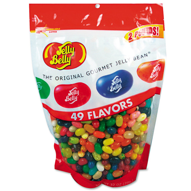 MARJACK Jelly Belly 98475  Jelly Beans Stand-Up Bag, 32 Oz. Bag