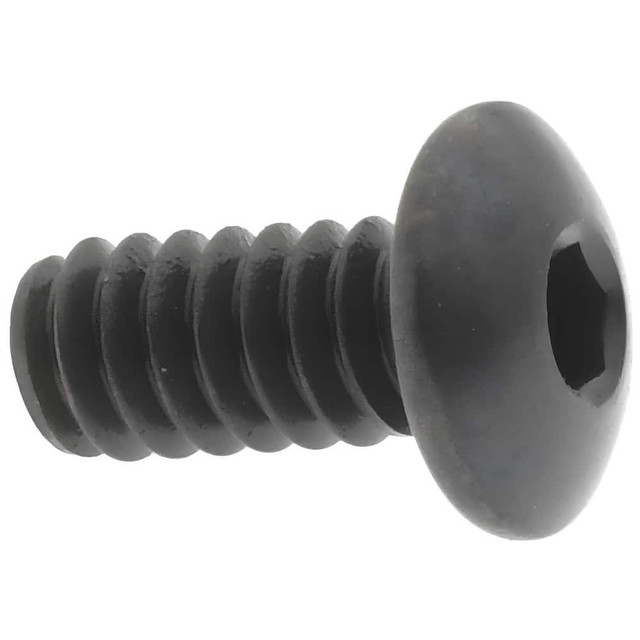 MSC 14080 Button Socket Cap Screw: #4-40 x 1/4, Alloy Steel, Black Oxide Coated