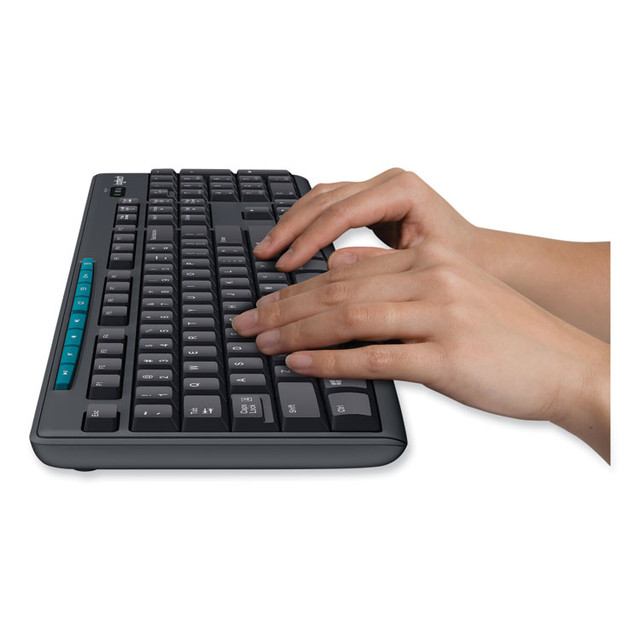LOGITECH, INC. 920003051 K270 Wireless Keyboard, USB Unifying Receiver, Black