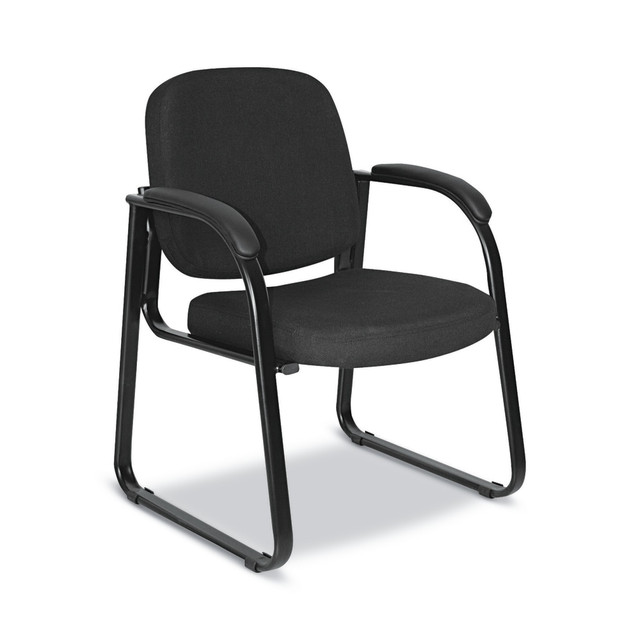 ALERA RL43C11  Reception Lounge Series Sled-Base Guest Chair, Black