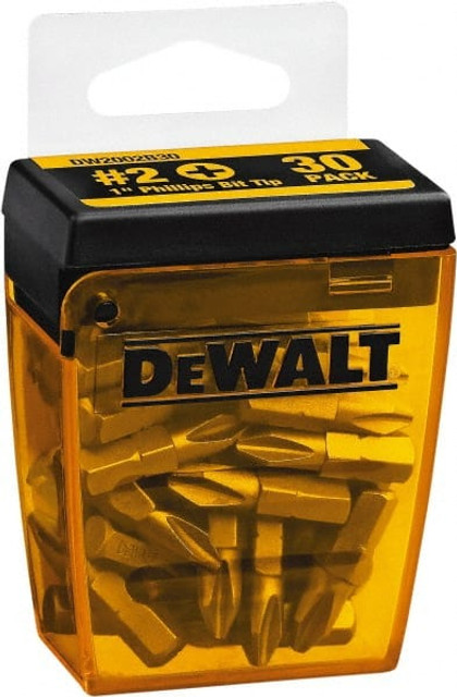 DeWALT DWAF2002B30 Phillips Screwdriver Insert Bit: #2 Point, 1/4" Drive, 1" OAL